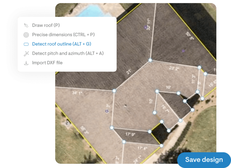 Design roofs in seconds
