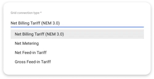 NEM 3.0 Design and Component Configuration